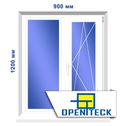 Двостулкове вікно, 900 х 1200 мм