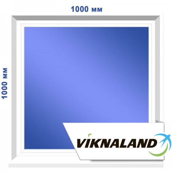 Глухе вікно, 1000 х 1000 мм
