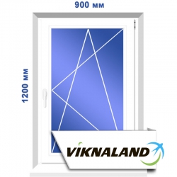 Одностулкове вікно, 900 х 1200 мм
